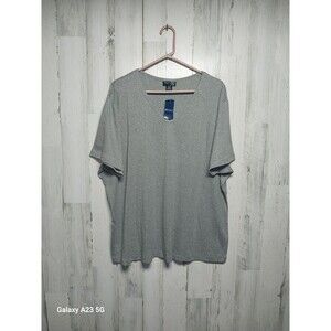 Venezia 26/28 Gray V Neck Short Sleeve Tee NWT
